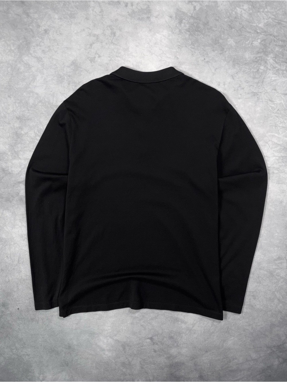 PRADA Milano Men`s Black Luxury Casual Long Sleeve Polo Shirt RRP1200$ - Picture 6 of 12